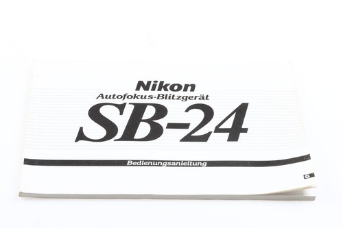 Nikon speedlight manuale - speedlight, sb-24
