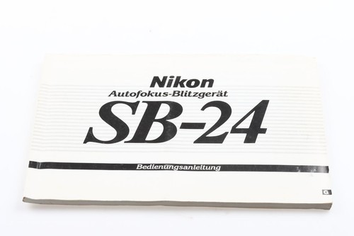 Nikon speedlight manuale - sb-24,