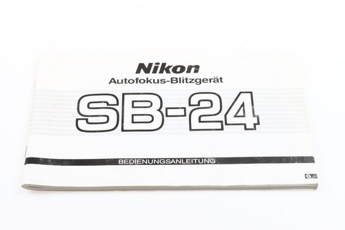 Nikon speedlight manuale - speedlight, sb-24