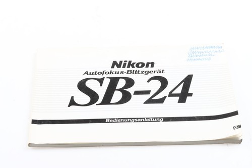 Nikon speedlight manuale - speedlight, sb-24