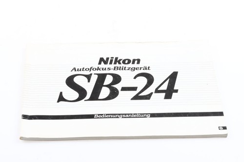 Nikon speedlight manuale - nikon, sb-24